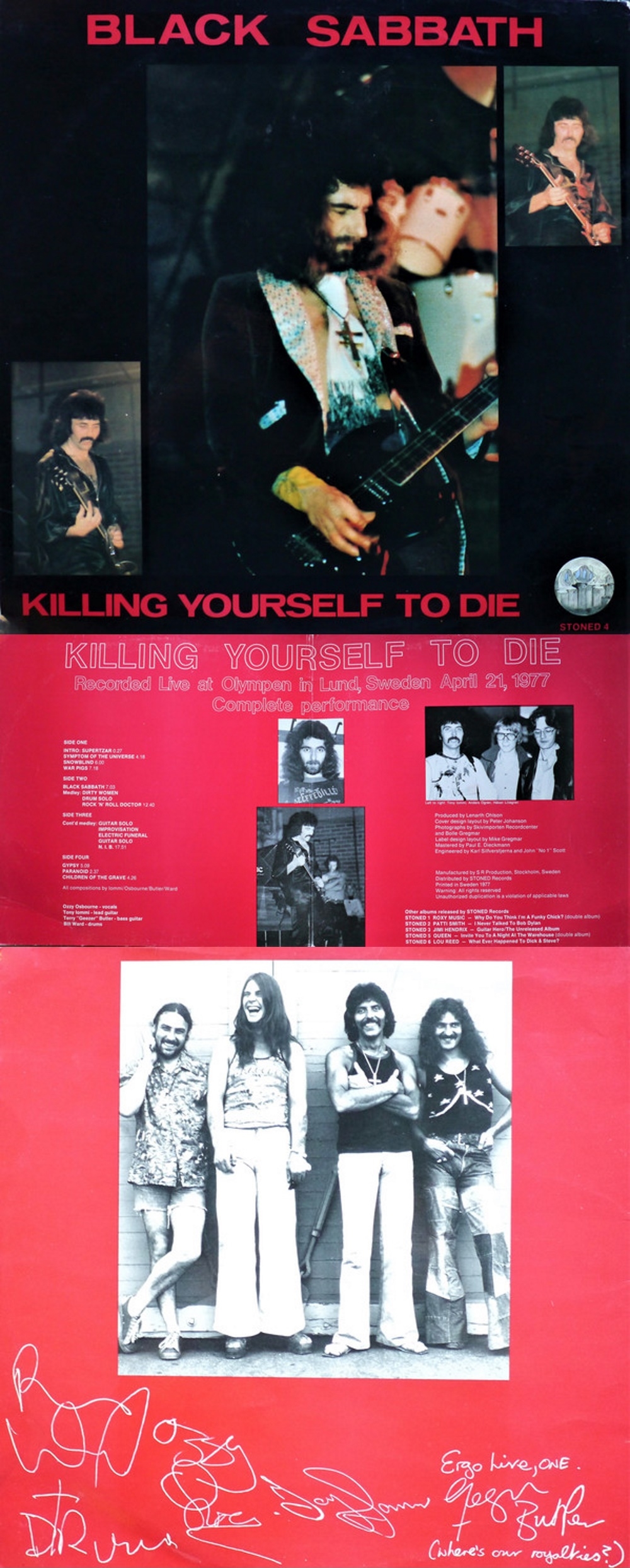 Stoned Records - Black Sabbath Killing Yourself To Die